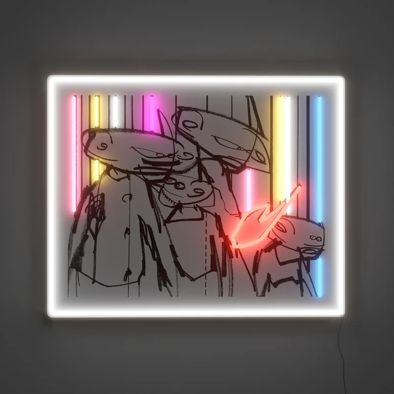 Blokes by Futura - Signe en néon LED