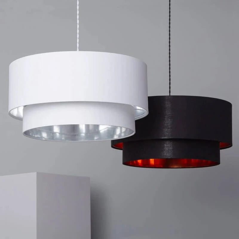 Lampe Blanc Tissu Salon