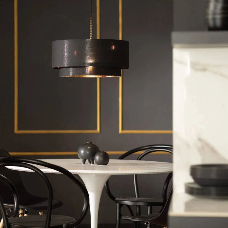 Lampe Blanc Tissu Salon