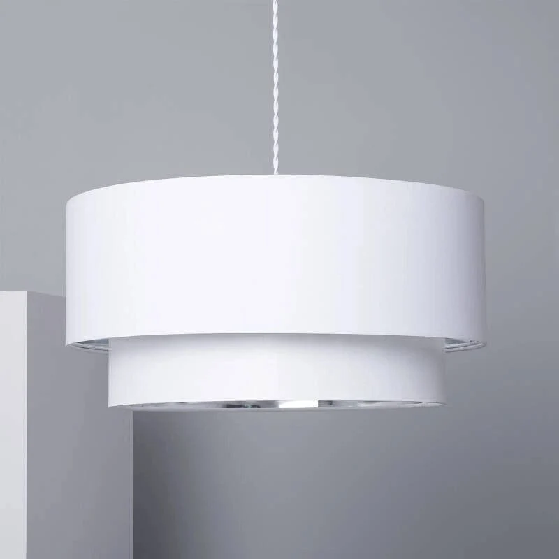 Lampe Blanc Tissu Salon