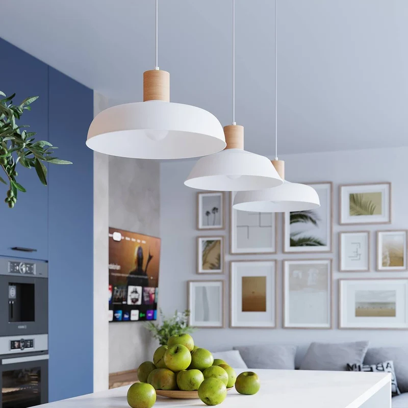 Suspension Cuisine Blanche Métal