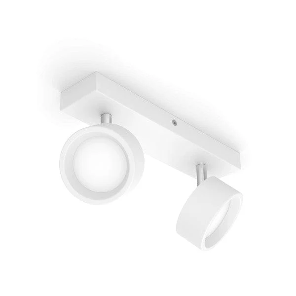 Plafonnier 2 Spots LED Noir