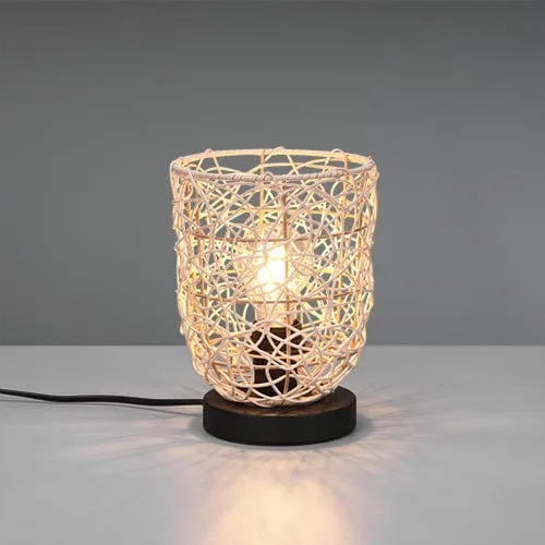 Lampe À Poser En Rotin