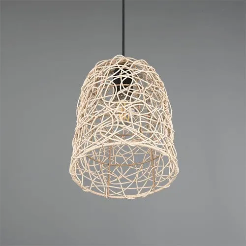 Suspension Luminaire Osier Rotin