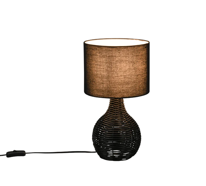Lampe Sur Pieds Rotin