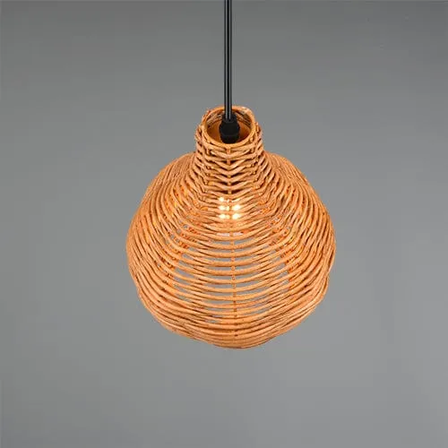 Luminaire Suspension Boule Rotin