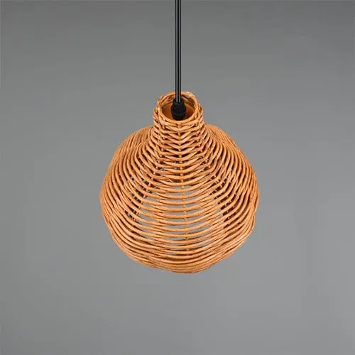 Luminaire Suspension Boule Rotin