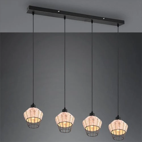 Luminaire Suspension Rotin Pas Cher