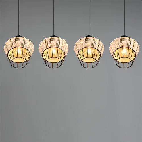 Luminaire Suspension Rotin Pas Cher
