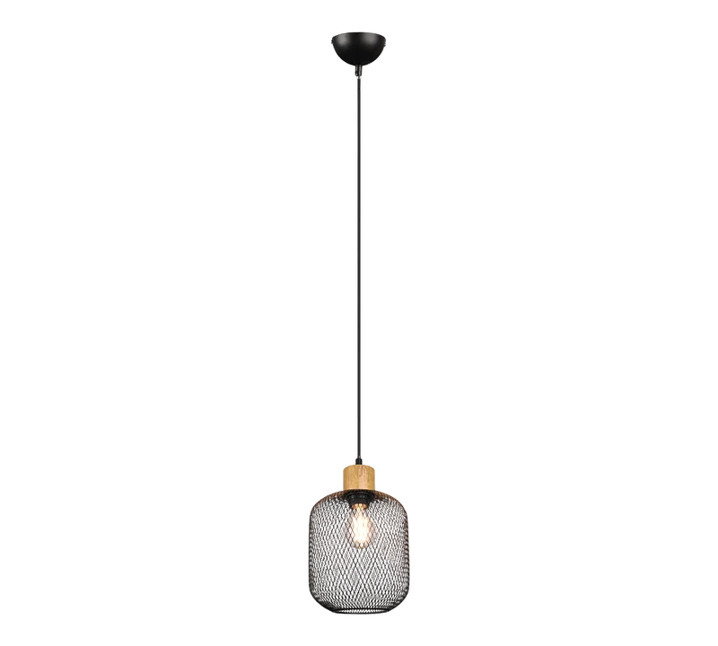 Suspension Luminaire Grillage Noir