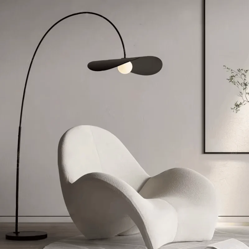 Lampadaire Minimaliste Noir