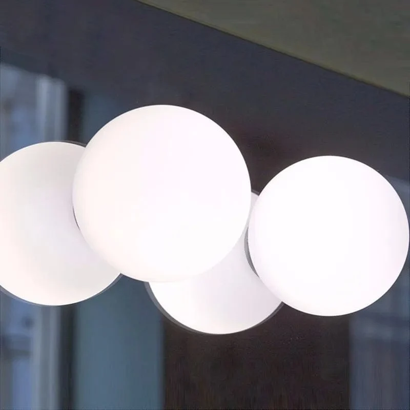 Applique globe blanc