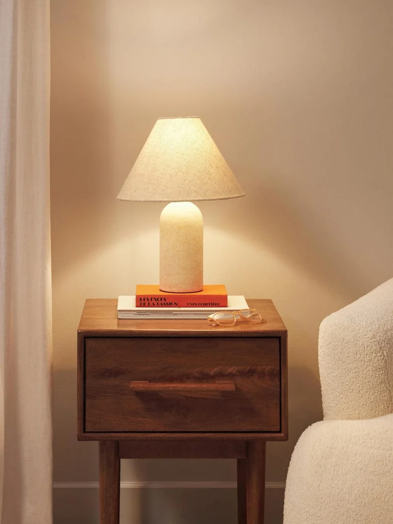 Lampe de chevet gris clair