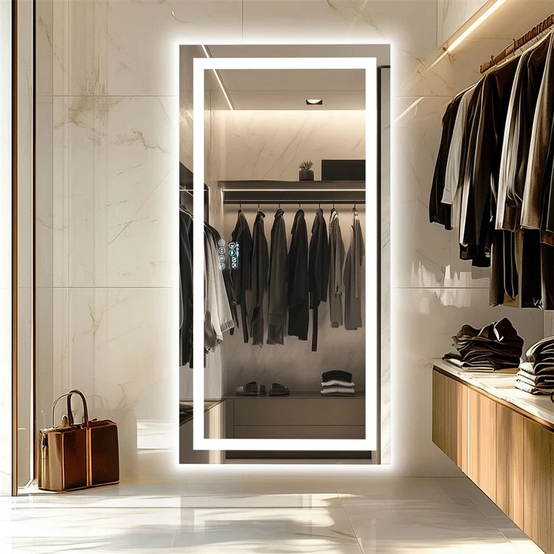 Long miroir LED