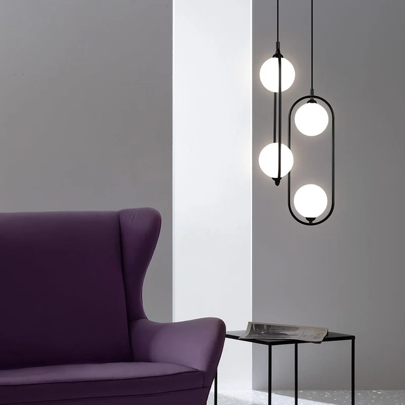 Suspension Moderne Noire
