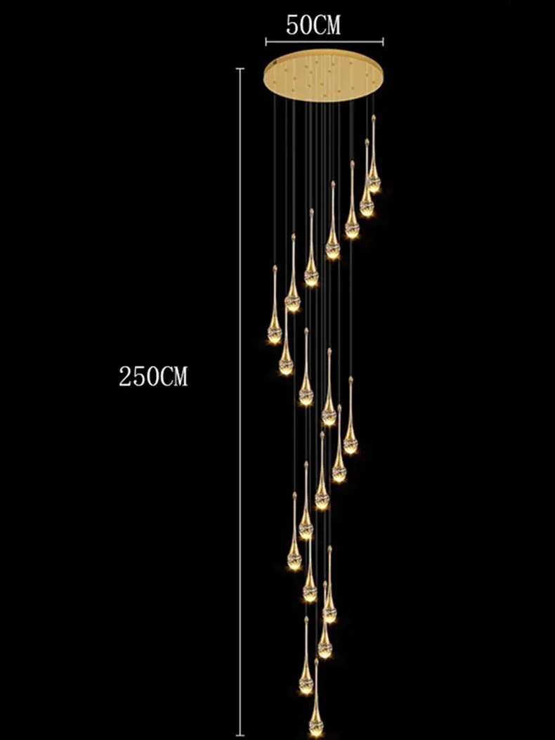 Grande suspension pour haut plafond