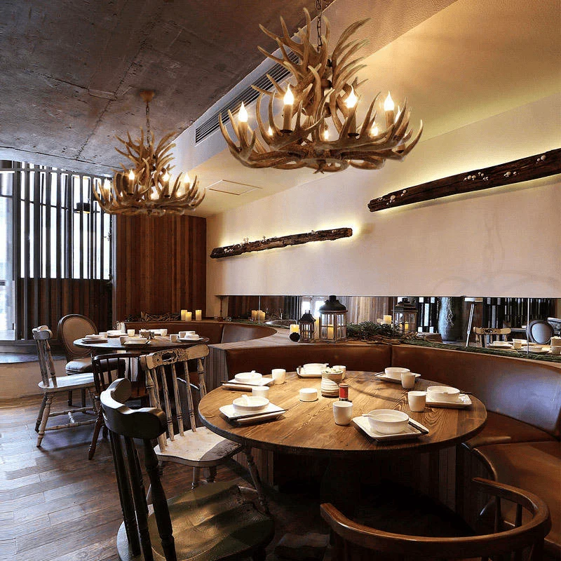 Lustre en bois flotte - Style Campagne