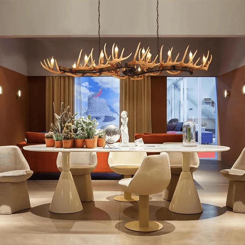 Lustre en bois flotte - Style Campagne