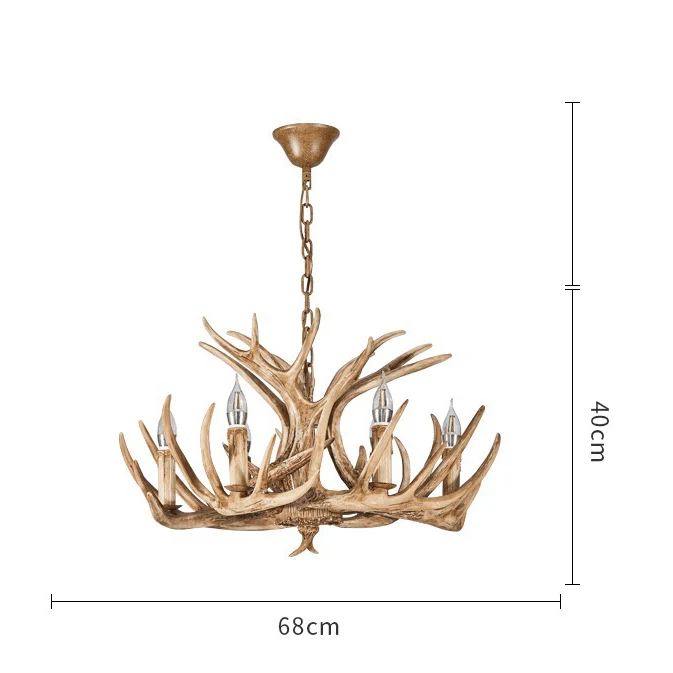 Lustre en bois flotte - Style Campagne