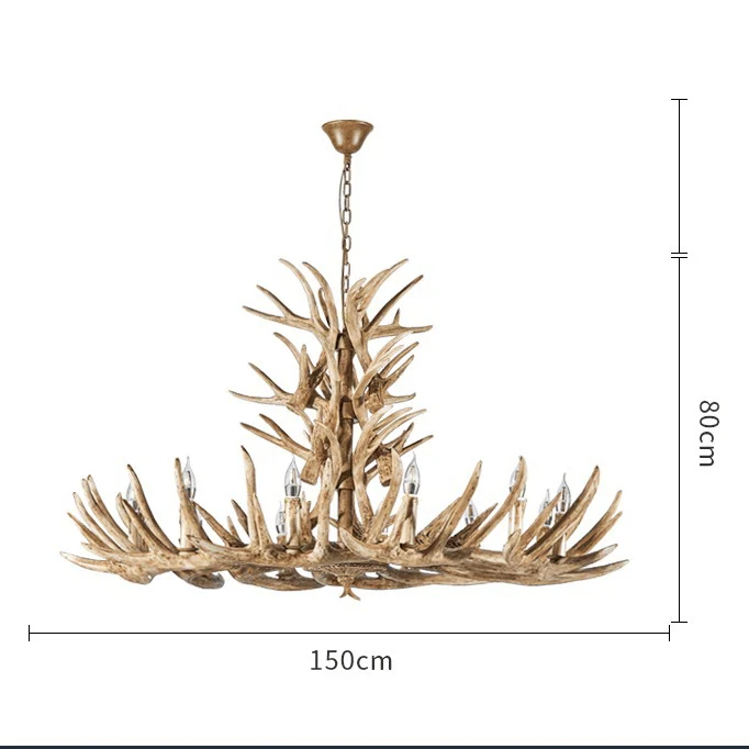 Lustre en bois flotte - Style Campagne