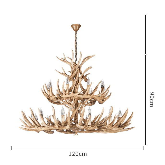 Lustre en bois flotte - Style Campagne