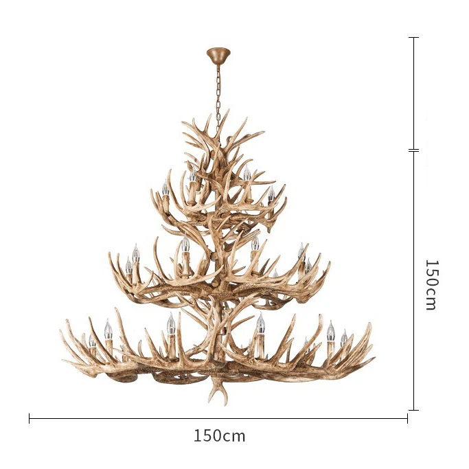 Lustre en bois flotte - Style Campagne