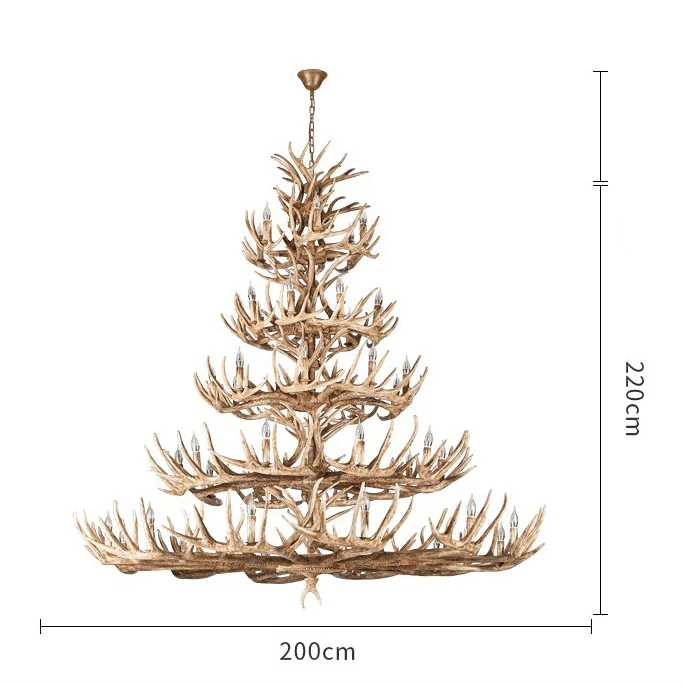 Lustre en bois flotte - Style Campagne