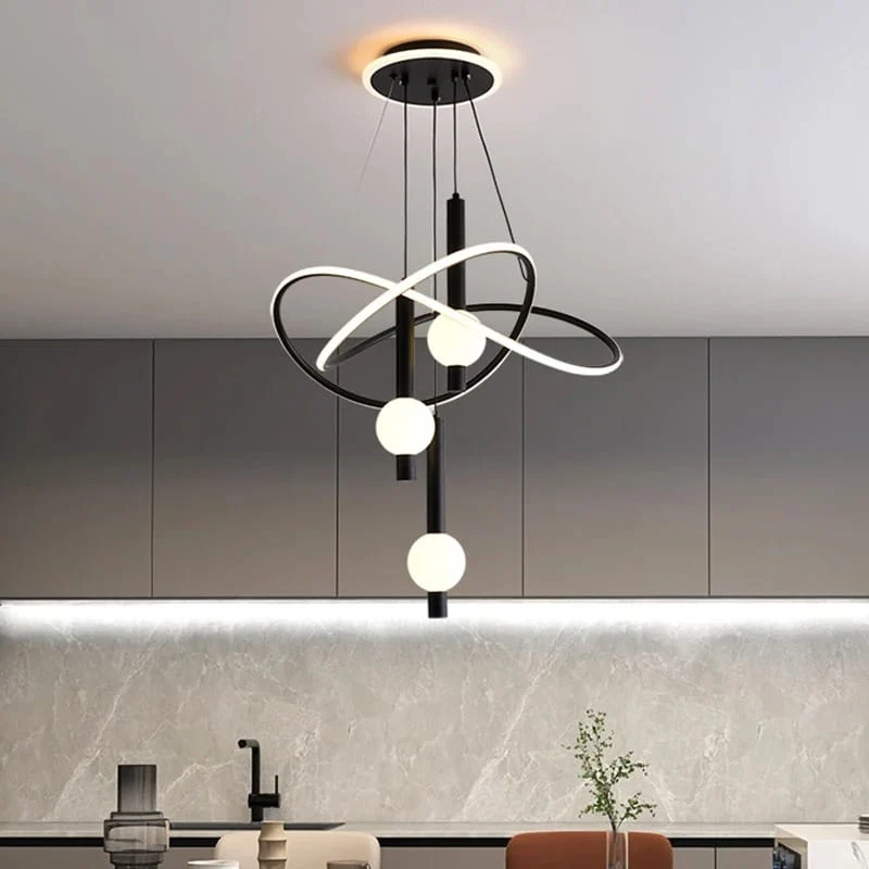 Lustre Suspendu Design LED Salon