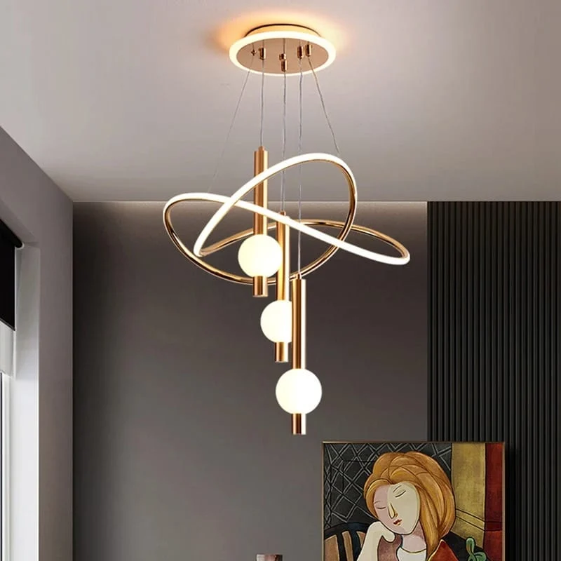 Lustre Suspendu Design LED Salon
