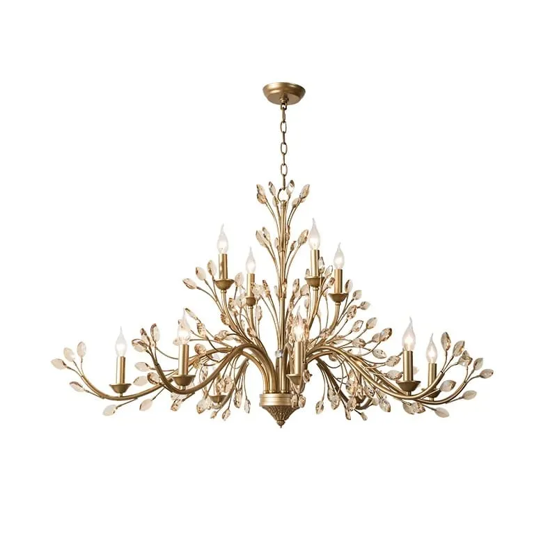 Lustre laiton style baroque