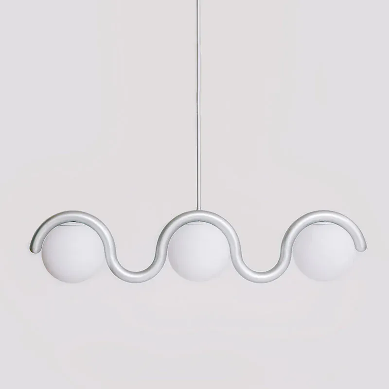 Lustre suspension retro rouge