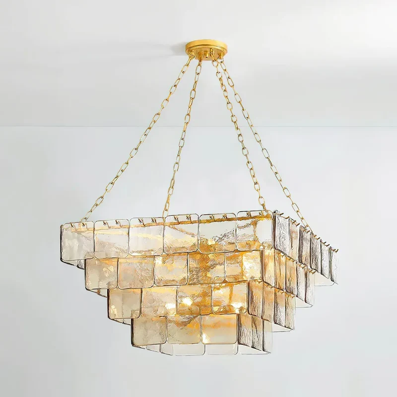 Plafonnier design en verre retro