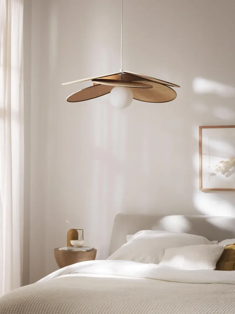 Lampe Suspension fibres naturelles