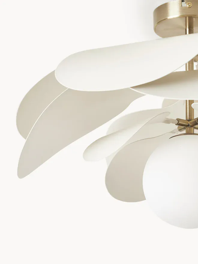 Plafonnier blanc pour cuisine minimaliste