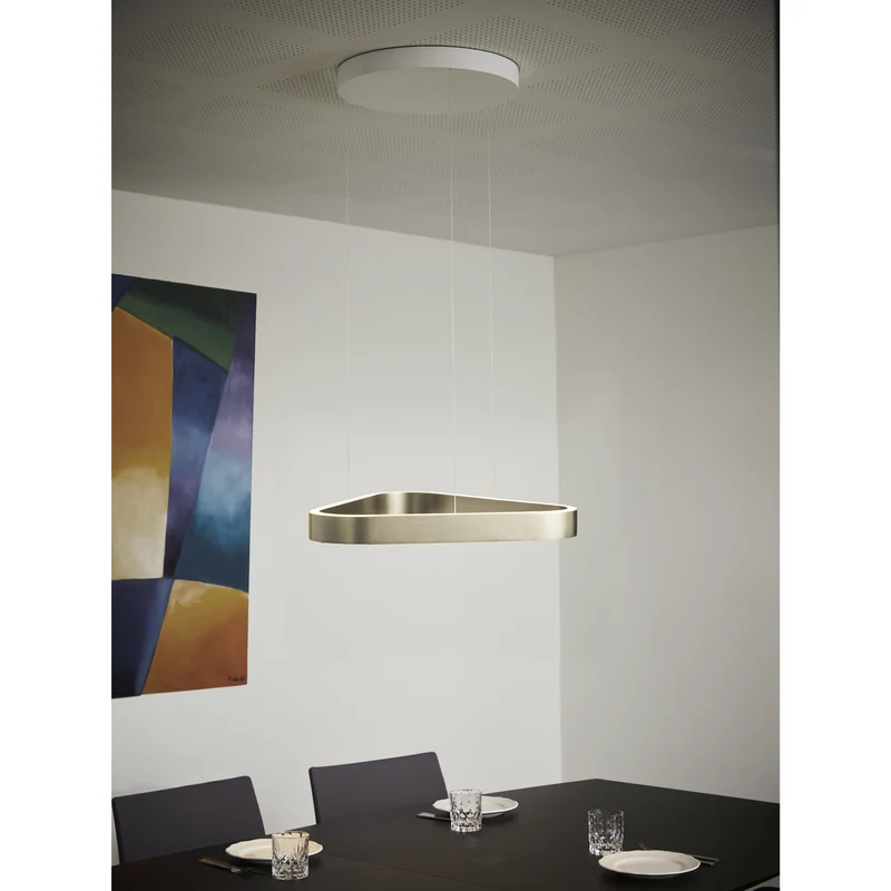 TRIGON SOSPENSION LED LARGE SOFT IVORY PENDEL