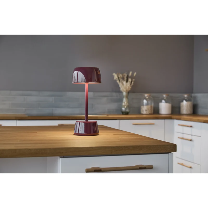 DEXTER LED DARK CHERRY PORTABLE LAMPE