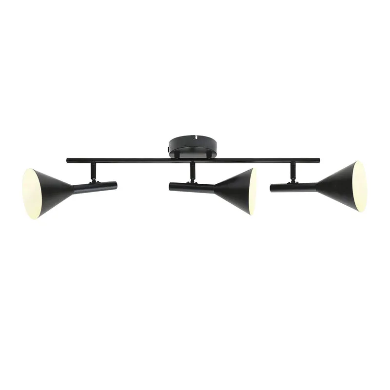 Kelvis 3-Spot | Loftlampe | Sort