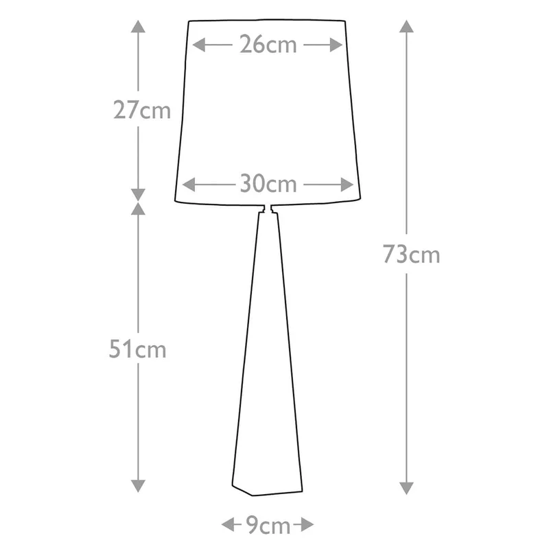 Lampe de table Ascent 1 lumière - Noir