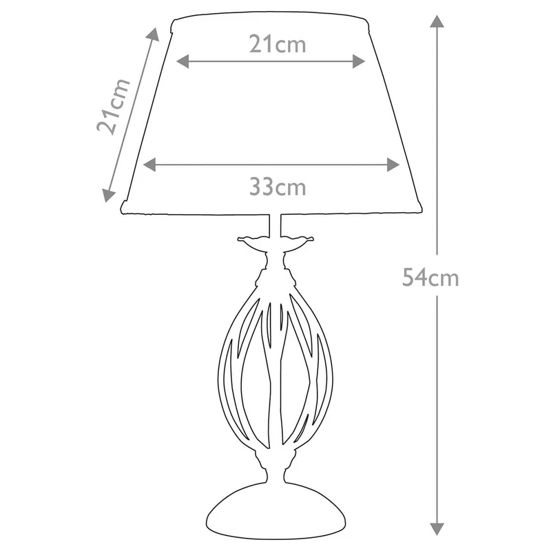 Lampe de table Artisan 1 lumière - Laiton vieilli