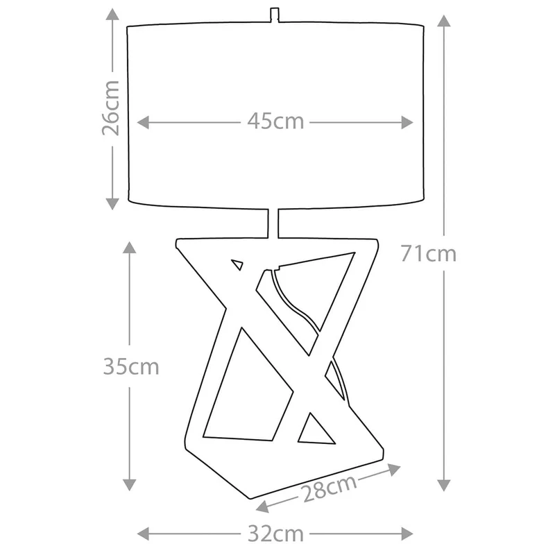 Lampe de table Aegeus 1 lumière