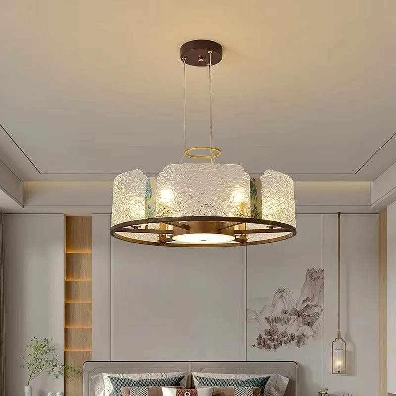 Lustre LED en Verre