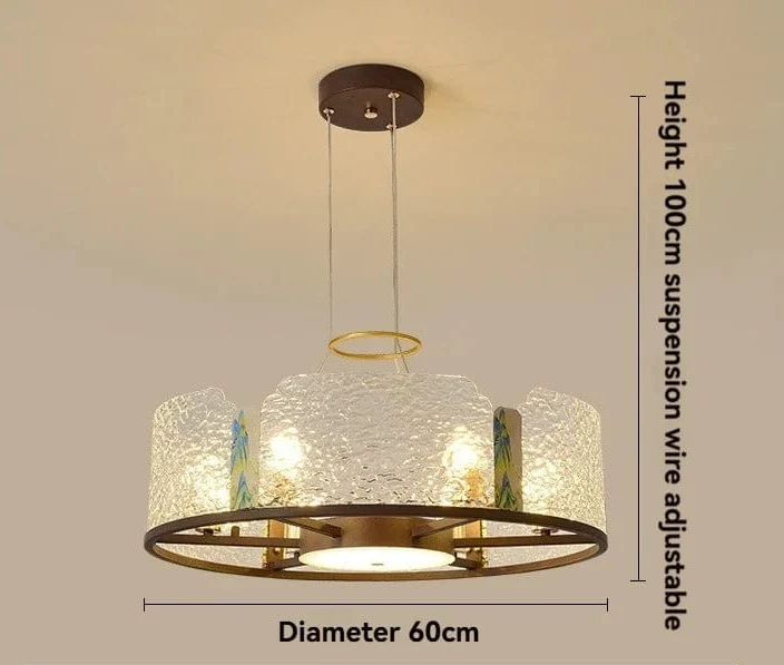 Lustre LED en Verre