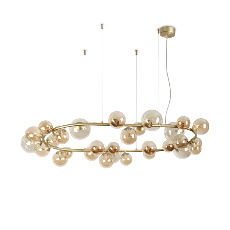 Grande Suspension Noire Cuisine