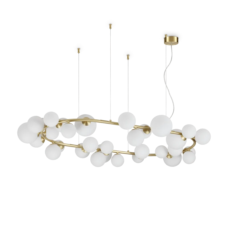 Grande Suspension Noire Cuisine