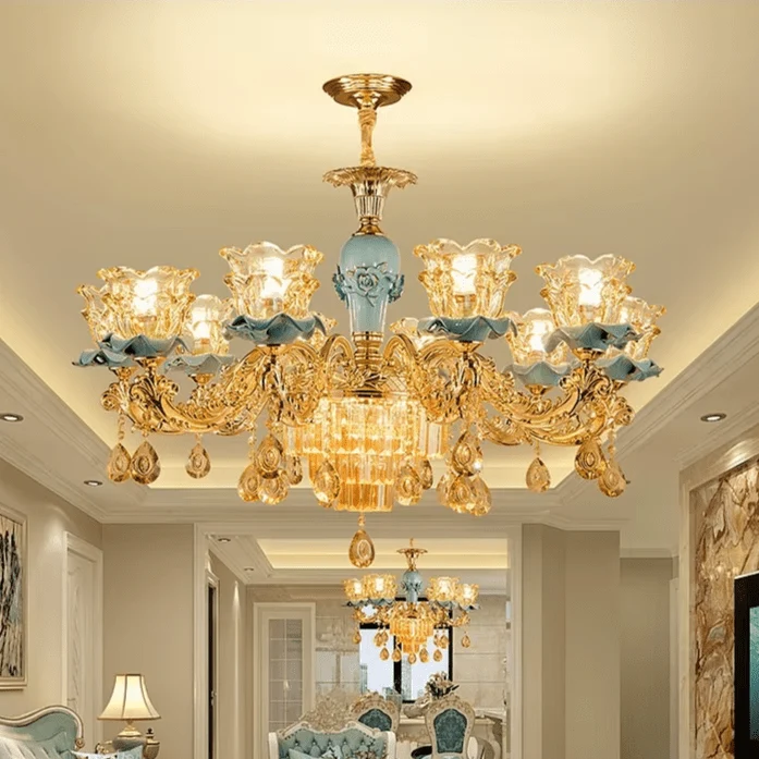 Lustre Chandelier Doré