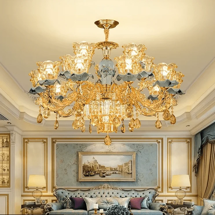 Lustre Chandelier Doré