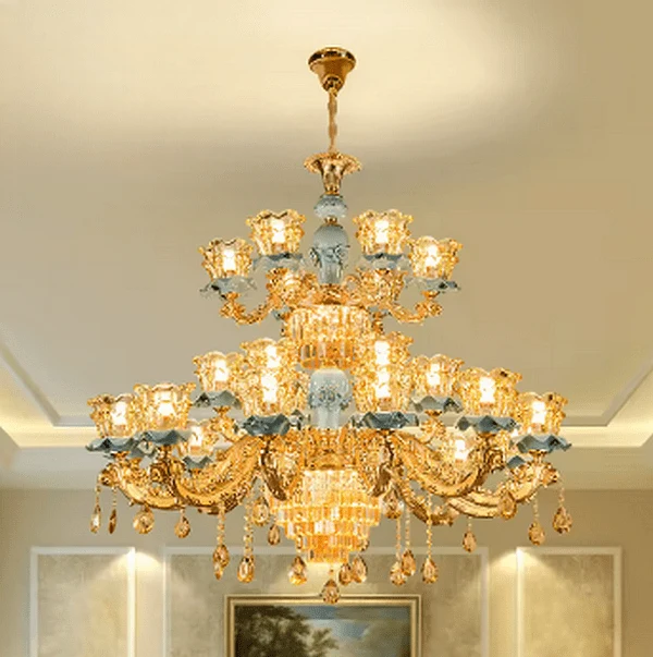 Lustre Chandelier Doré
