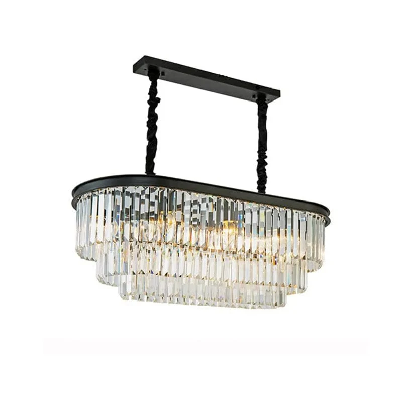 Lustre de Verre Premium Ovale - Dimmable