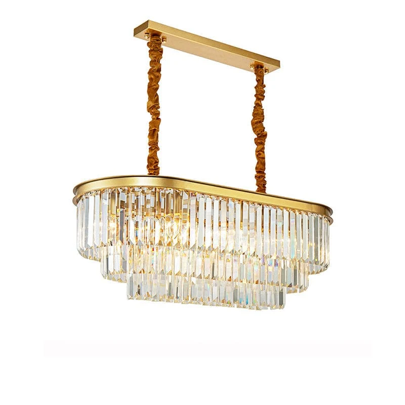 Lustre de Verre Premium Ovale - Dimmable
