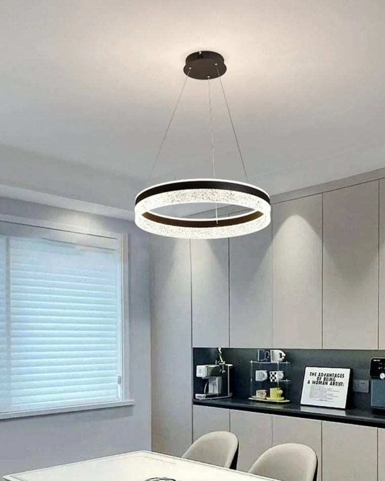 Lustre Design LED en Verre